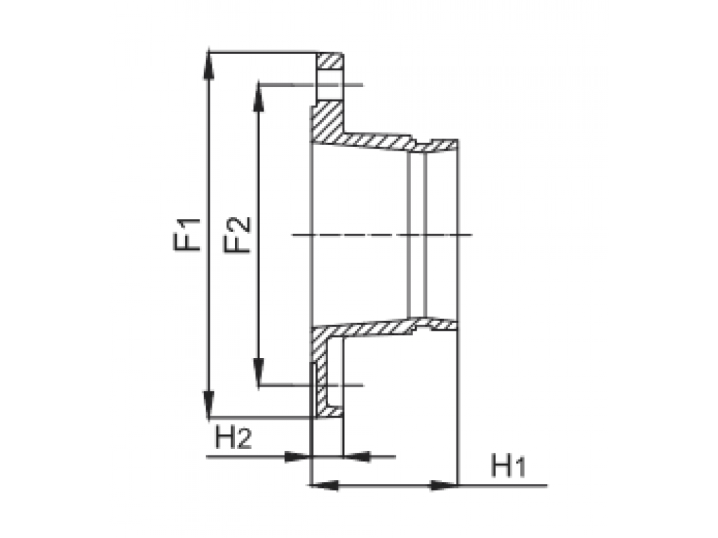 อะแดปเตอร์หน้าแปลนแบบร่อง G15-100